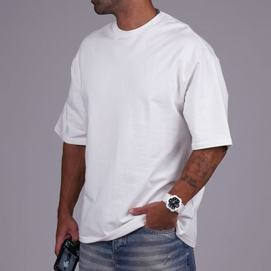 ESSENTIAL OVERSIZED T-SHIRT –WHITE [PACK OF 2]