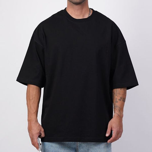 ESSENTIAL OVERSIZED TSHIRT PACK OF 2 - BLACK