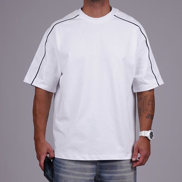 ESSENTIAL OVERSIZED LINED TSHIRT PACK OF 2