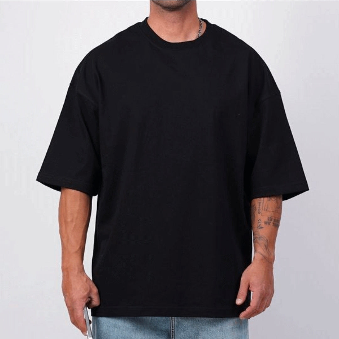 ESSENTIAL OVERSIZED T-SHIRT –BLACK [PACK OF 2]