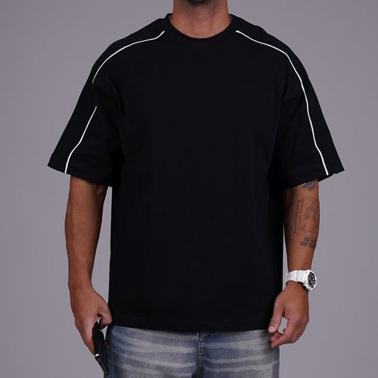 ESSENTIAL OVERSIZED LINED TSHIRT PACK OF 2